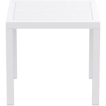 Resol - garbar arctic Mesa Cuadrada Interior, Exterior 80x80 Blanco - Blanc