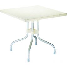 Garbar - ares Table Carrée Intérieure, Extérieure 80x80 Beige