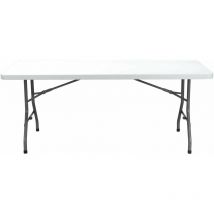 Chopin Mesa Rectangular Plegable Interior, Exterior 180x75 Gris - Garbar