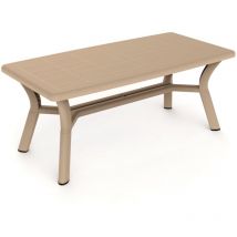 Dalia Mesa Rectangular Reciclada Interior, Exterior 180x90 Arena - Garbar