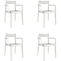 Garbar - danna Fauteuil Intérieur, Extérieur Set 4 Blanc