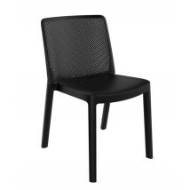 Garbar - fresh Chaise Intérieur, Extérieur Noir - Set 4 - Noir