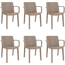 Fresh Fauteuil Intérieur, Extérieur Set 6 Sable - Garbar
