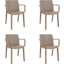 Fresh Fauteuil Intérieur, Extérieur Set 4 Sable - Garbar