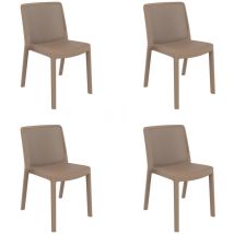 Fresh Chaise Intérieur, Extérieur Set 4 Sable - Garbar