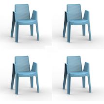 Play Fauteuil Intérieur, Extérieur Set 4 Bleu Rétro - Garbar