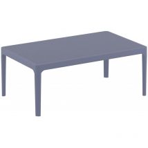 Garbar - sky Table Basse Intérieur, Extérieur 100x60 Gris Foncé