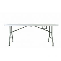 Garbar - smart Table Pliante Rectangulaire Intérieur, Extérieur 182x75,5 Gris