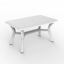 Garbar - dalia Table Rectangulaire Intérieur, Extérieur 140x90 Blanc