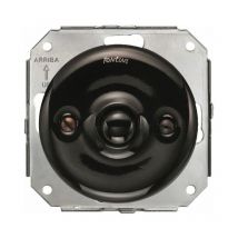 Fontini - garby colonial - Bouton Poussoir Porcelaine Noire Réf. 31310273