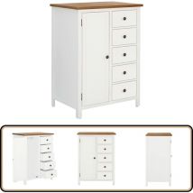 Vidaxl - Garde-robe 76x52x105 cm Bois de chêne massif - Armoire - Placard - Dressing - Mobilier Chambre - Commode