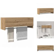 Vidaxl - Garde-robe chêne artisanal 100x32,5x35 cm bois d'ingénierie - Garde-robe - Garde-robes - Armoire De Rangement - Placard