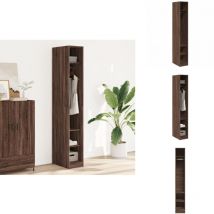 Vidaxl - Garde-robe chêne marron 30x50x200 cm bois d'ingénierie - Garde-robe - Garde-robes - Armoire De Rangement - Placard