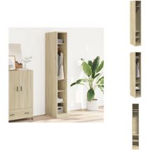 Vidaxl - Garde-robe chêne sonoma 30x50x200 cm bois d'ingénierie - Garde-robe - Garde-robes - Armoire De Rangement - Placard