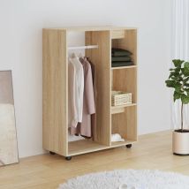 Asupermall - Armoire De Rangement Garde-robe Armoire De Chambre Chêne Sonoma 80x40x110 Cm Aggloméré 41448