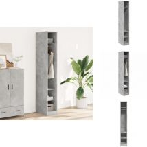 Garde-robe gris béton 30x50x200 cm bois d'ingénierie - Garde-robe - Garde-robes - Armoire De Rangement - Placard