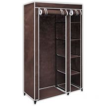 Garde-robe Tissu Marron