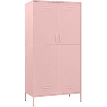 Garde-robe Rose 90x50x180 cm Acier