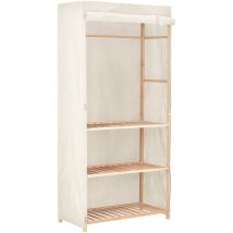 Design In - Garde-robe,Armoire de Rangement à 3 niveaux 79 x 40 x 170 cm CFW50980