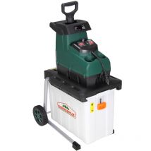 Broyeur de végétaux silencieux 3100 w Broyeur de jardin avec bac de ramassage 60L Branches 45 mm