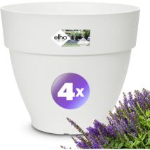 Gardebruk - Multipack Vibia Campana Round Flower Pots Sustainable Recycled Plastic Planter Box Plant Pot Frostproof Suitable for Indoor or Outdoor