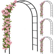 Rosenbogen Rosensäule verschiedene Modelle Metall Rankhilfe Rankgitter Garten 4x Rosenbogen