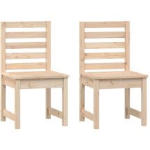 Jinlefu - Garden Chairs 2 pcs 50x48x91.5 cm Solid Wood Pine vidaXL