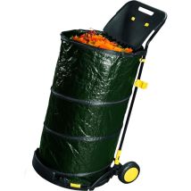 Garden Friend - Laubsammelwagen aus lackiertem Stahl mit aufklappbarer Tasche