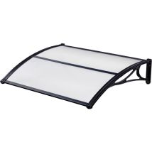 Garden Friend P1327031, carport en ABS profondeur 100 cm, longueur 150 cm, noir