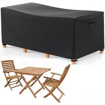 Ubeegol - Garden furniture cover 125 x 63 x 75 cm, waterproof garden furniture waterproof 600D oxford fabric, uv protection, outdoor table and chairs