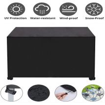 Garden Furniture Cover 600D Oxford Fabric Furniture Protective Cover Waterproof Garden Table Cover Protective Tarpaulin with Rope and Locking