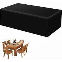 Garden Furniture Cover, Waterproof, Windproof, Anti-UV, Heavy Duty 420D Oxford Fabric Protective Cover for Table, Garden Table Cover, Rectangular​