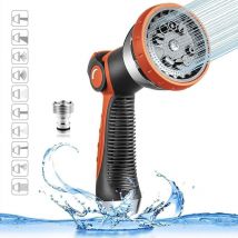 Osqi - Garden Watering Gun, Garden Hose Gun, 10 Watering Modes, Adjustable High Pressure Watering Gun for Lawn Watering, Car Washing and Pet Showering