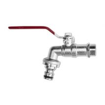 Bradas - Garden Hose Tap 1/2 bsp Ball Valve with Metal Snap Fittings fits Hozelock