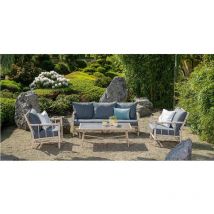 Alu Gartenlounge 'Sumatra' in Bambusoptik - Garden Impressions