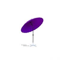 Parasol Crank and Tilt 2.6m Purple Garden Sun Shade Umbrella Aluminium