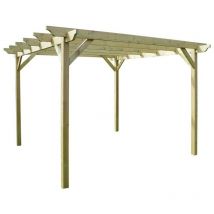 Garden Pergola - Wood - L180 x W420 x H270 cm - Light Green