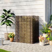 Warmiehomy - Trash Can Fence Wicker Privacy Fence