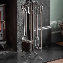 Garden Trading - Batsford Fireside Fire Wood Burning Stove Companion Set Pewter