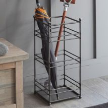 Garden Trading Farringdon Metal Umbrella Stand Holder Storage Dark Grey