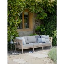 Porthallow Outdoor Patio 3 Seater Sofa Bench Seat Wooden Acacia - Garden Trading