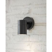 Regent Down Spot Mains Garden Wall Porch Light Carbon Grey - Garden Trading