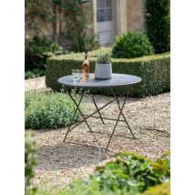 Garden Trading - Rive Droite Patio Bistro Table Carbon Grey Outdoor Indoor