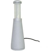 Beta Pollerleuchte aus Aluminium Mattsilber, IP54
