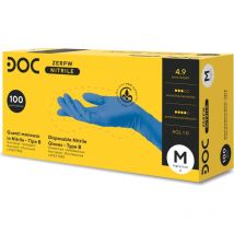 Gardening Doc Zero Powder Free Einweg-Nitrilhandschuhe - - Azzurro
