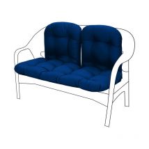 3 teilige Bank-Sitzpolster für den Außenbereich, Ersatz-Sitzkissen für Garten-Rattanmöbel, wasserabweisende und langlebige Stuhlpolster aus weicher