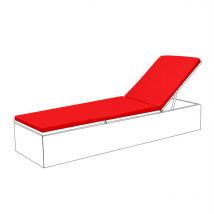 Gardenista - Cojín para muebles de tumbona, resistente agua reclinable, para tumbona de patio, fundas de repuesto de poliéster duradero para muebles