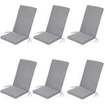 Almohadillas de asiento y respaldo de silla de jardín de alta espalda para exteriores , almohadilla de asiento liviana y cómodo para muebles de