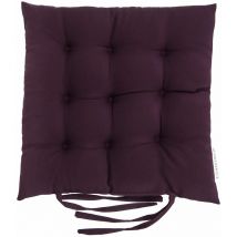 Loft 25 - Cojín de asiento cuadrado con lazos de seguridad para uso en interiores/exteriores, Cómoda y ligero Cojín de silla acolchado