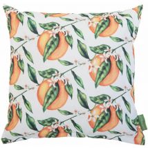 Gardenista - Almohada Cuadrado Decorativo para Interior/Exterior Resistente al Agua, Suave y Cómoda Cojín Impreso para Silla de Ratán 45x45, Crema